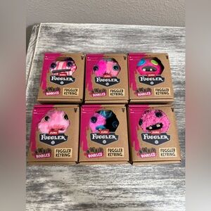 Valentines Day Fuggler Baby Pinkles Fuggler Keyring Complete Set of 6.